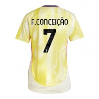 Maglia Calcio Juventus Francisco Conceicao #7 Seconda Divisa Donna 2024-25 Manica Corta